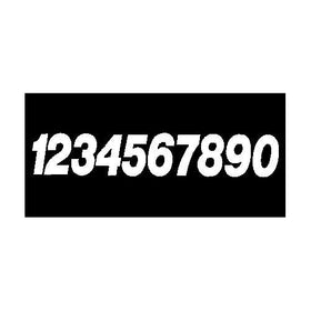 Dirt Digits Super X Competition Stick-On 7in. White Number - 2 SX73W-2