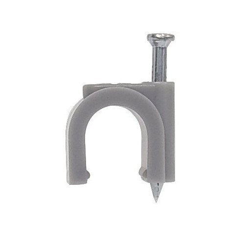 Morris 35008 Round Coaxial Cable Clip, Plastic, RG 59, CAT 5 UTP 4 Pair Wire Size (Pack of 100)