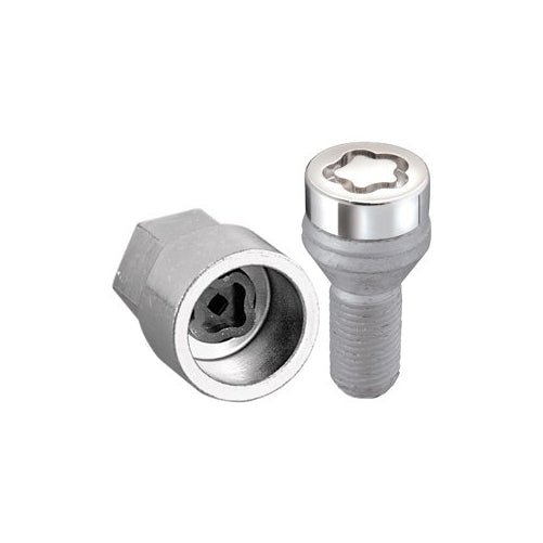 McGard 27226 Chrome Bolt Style Cone Seat Wheel Locks (M14 x 1.25 Thread Size) - Set of 4