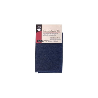 Dritz 55260-3D Denim Iron-On Patching Cloth, Dark Blue, 9 by 12-Inch
