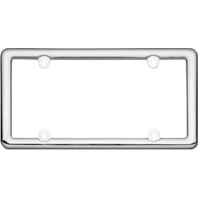 Cruiser Accessories 20643 Nouveau License Plate Frame, Chrome Plastic