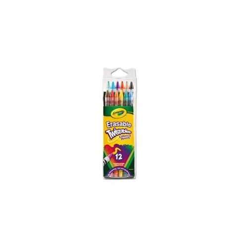 Crayola Twistables Erasable Colored Pencils, Assorted Colors (12-Pack)