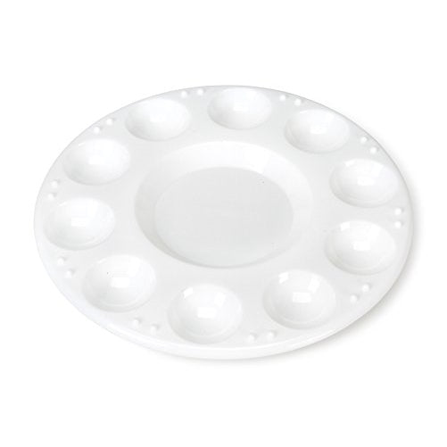 Darice 10 Well Round Plastic Palette, 7-Inch Diameter