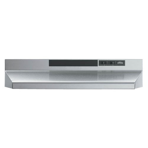 Broan F402404 Two-Speed Four-Way Convertible Range Hood, 24-Inch, Stainless Steel