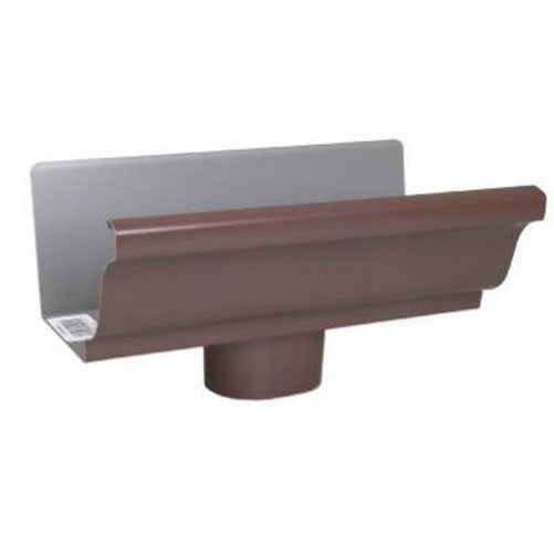 AMERIMAX HOME PRODUCTS 2501019 5-Inch Aluminum End/Drop, Brown