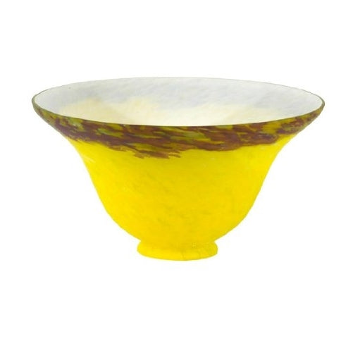 Meyda Pate De Verre Bell Shade in Purple and Yellow Finish