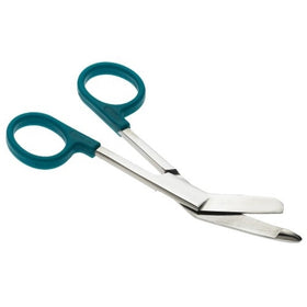 Prestige Medical 5 1/2" Listermate Bandage Scissors, Teal Handle