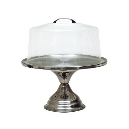 Update International CS-13 Silver Stainless Steel Cake Stand, 13", 202 Stainless Steel