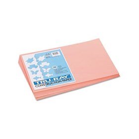 Pacon Tru-Ray Construction Paper, 12-Inches by 18-Inches, 50-Count, Salmon (103042)