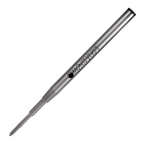 Monteverde Capless Gel Black Refill to Fit Montblanc Ballpoint Pens, Fine Point, 2 per Pack (M422BK)