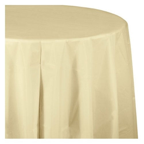 Creative Converting Paper Banquet Table Cover, Ivory