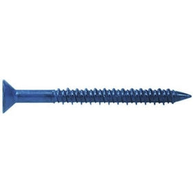 MKT Steel Conset Masonry Screw Anchor, Phillips Flat Head, 1/4" Diameter x 1-1/4" Length (Box of 100)