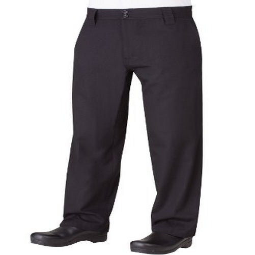 Chef Works Men's Professional Chef Pants, Black, 36