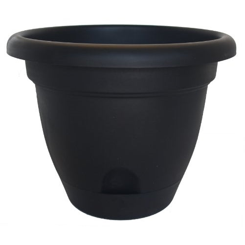 Bloem LP1200 Lucca Self Watering Planter, 12-Inch, Black