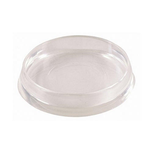 Shepherd Hardware 9088 1-7/8-Inch Smooth Plastic Furniture Cups, Clear, 4-Pack