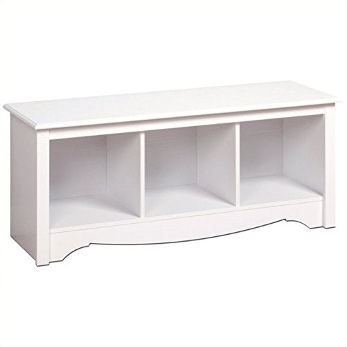 Prepac Monterey White Cubbie Bench