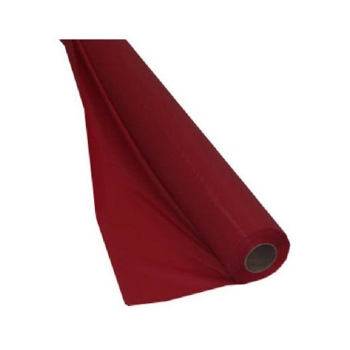 Creative Converting Touch of Color 250' Plastic Tablecover Banquet Roll, Classic Red