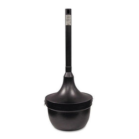 Ex-Cell SRS1HCCL Smokers' Oasis Receptacle, Round, Steel, 4.5gal, Charcoal