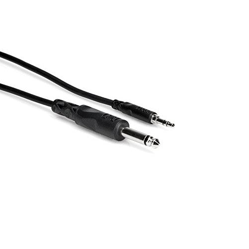 Hosa CMP-105 1/4 inch TS to 3.5 mm TRS Mono Interconnect Cable, 5 feet