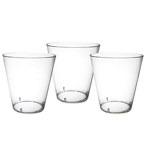 Party Essentials Hard Plastic 2-Ounce Shot/Shooter Glasses, Clear, 100-Count, Clear