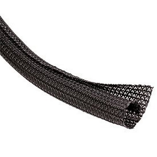 Braided Sleeving, 25 ft., Black