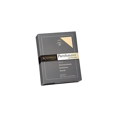 Southworth(R) Parchment Specialty Paper, 24 Lb, 8 1/2in. x 11in, Copper, Pack Of 500