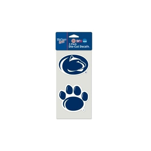 NCAA Penn State University Perfect Cut Decal (Set of 2), 4" x 4"