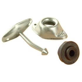 RV Designer E255 Metal Plunger-Style Entry Door Holder - Angled, 3"