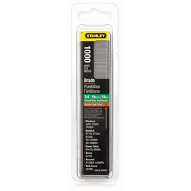 Stanley Swkbn075 3/4 Inch Brad Nails, Pack of 1000(Pack of 1000)