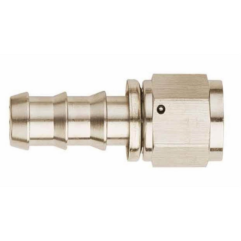 Aeroquip FCE1513 Socketless Aluminum Fitting, Straight, Nickel-Plated, -08 Hose Size, S.A.E. 37 Degree