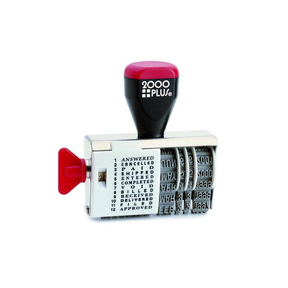 2000Plus Traditional Date Stamp with 12 Phrases (010180)