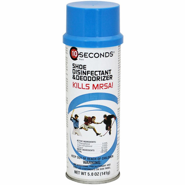 10-Seconds Shoe Deodorizer and Disinfectant - The Only EPA-Approved Shoe Disinfectant effective against Bacteria, Fungus, Mold, and Mildew