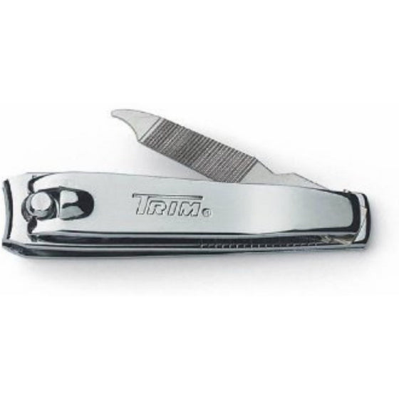 Trim Deluxe Fingernail Clippers with File (Packaging may vary)