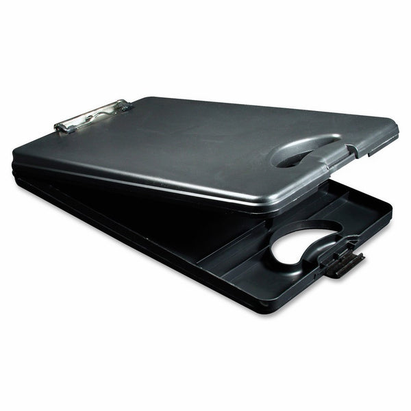 Saunders DeskMate II Plastic Storage Clipboard, Letter Size, 9.5 x 11.75-Inches, Black (00533)