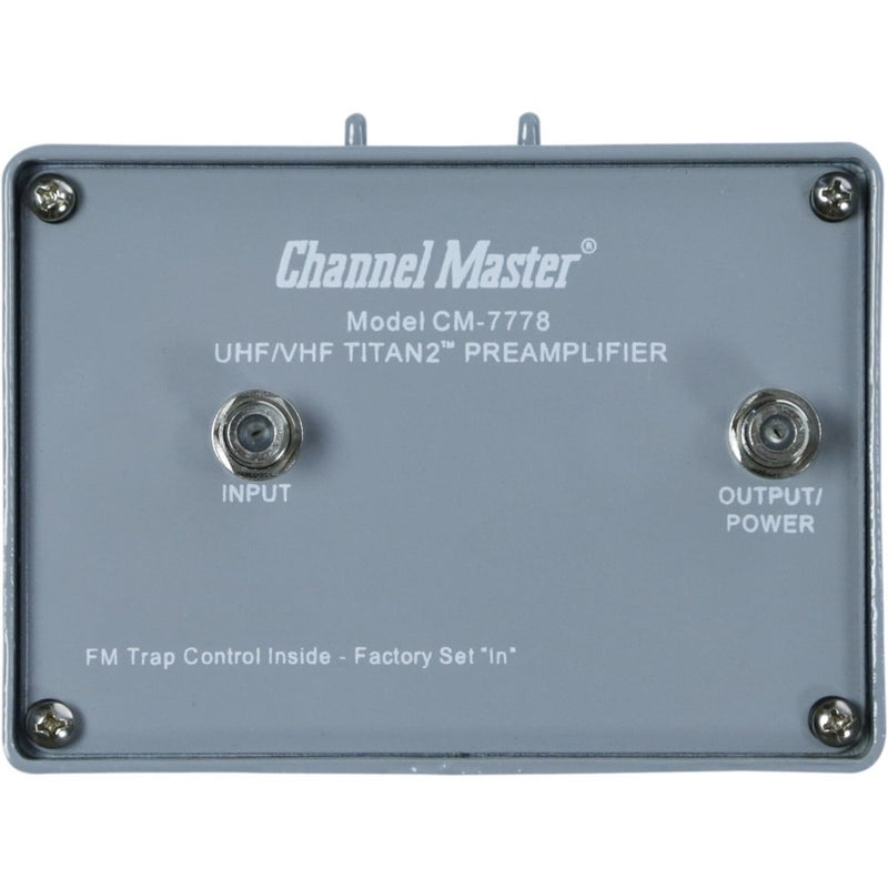 Channel Master CM-7778 Titan 2"Medium-Gain" Mast Mounted Preamplifier for TV Antennas