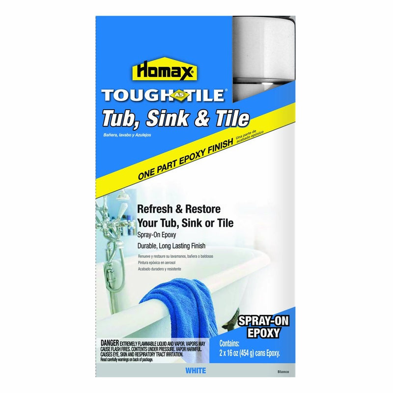 Homax 720771 32-Ounce Tub and Sink One-Part Spray-On Epoxy, White