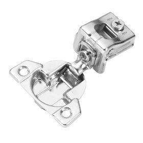 Hickory Hardware P5129-14 1-1/4-Inch Overlay Euro Frame Hinge, Bright Nickel