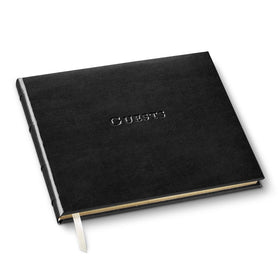 Gallery Leather Guest Book Acadia Black