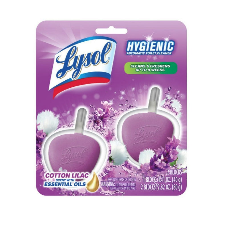 Lysol No Mess Automatic Toilet Bowl Cleaner, Lavender Fields, 2 Count