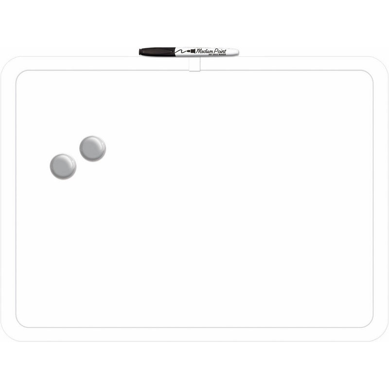 Board Dudes 17" x 23" Plastic Frame Magnetic Dry Erase Board with Marker and Magnet (CXT41)