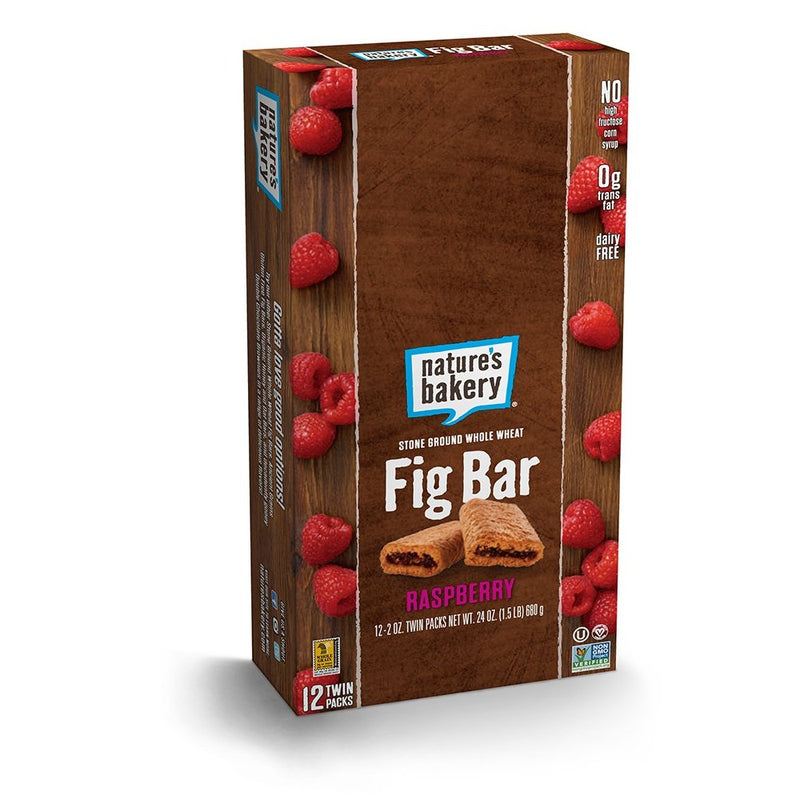 Nature's Bakery Whole Wheat Fig Bar, Raspberry, 12 Count Box