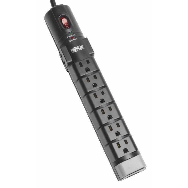 Tripp Lite 8 Outlet Surge Protector Power Strip, 6ft Cord Right Angle Plug, Tel/Modem, & $150K INSURANCE (TLP806TEL)