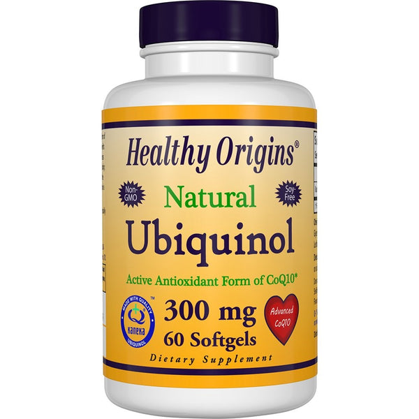 Healthy Origins Ubiquinol Soy Free/Non-GMO Gels, 300 Mg, 60 Count