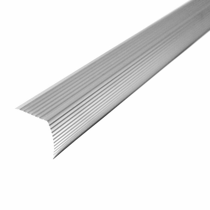 M-D Building Products Cinch Stair Edging (Fluted) 36" Satin Silver Satin Silver