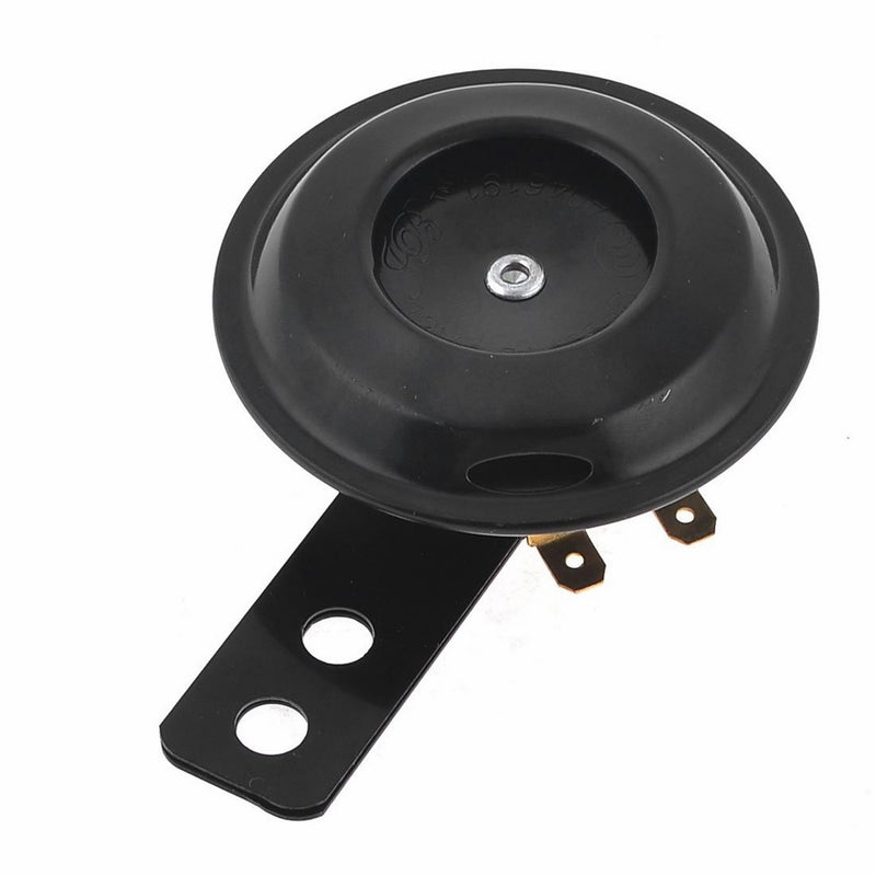 uxcell 12V 1.5A 105dB Black Shell Universal Motorcycle Car Electric Horn