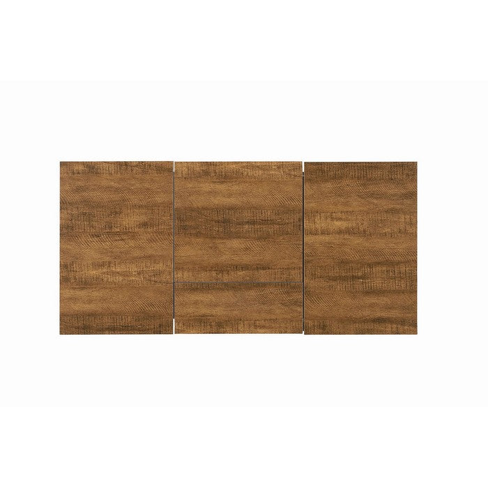 Modern Style Writing Desk with Hidden Storage and USB Port, Rustic Brown