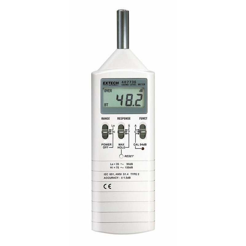 Extech 407736 Dual Range Type 2 Sound Lever Meter
