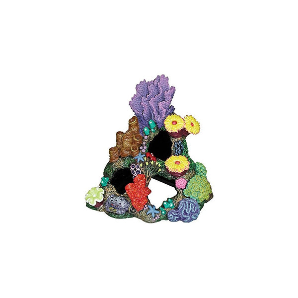 Blue Ribbon Exotic Environments Indonesian Reef Cavern Aquarium Ornament, 9-Inch by 7-Inch by 8-Inch