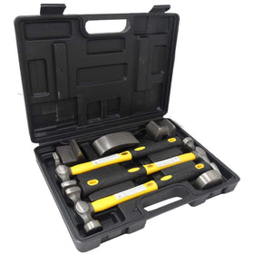 7 Pc Hammer & Dolly Auto Body Dent Repair Kit