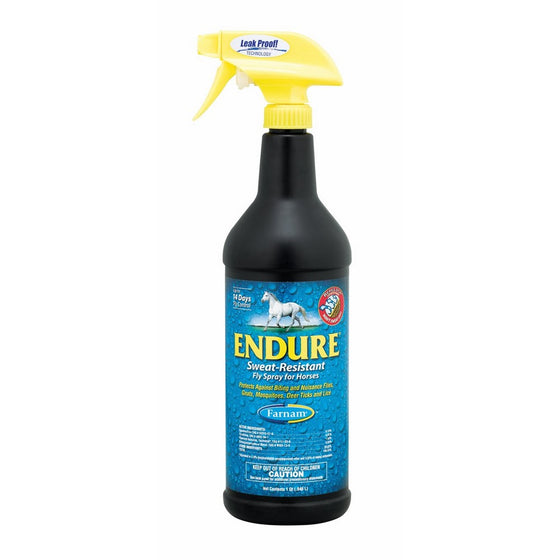 Farnam Endure Sweat-Resistant Fly Spray for Horses, 32 fl. Oz.